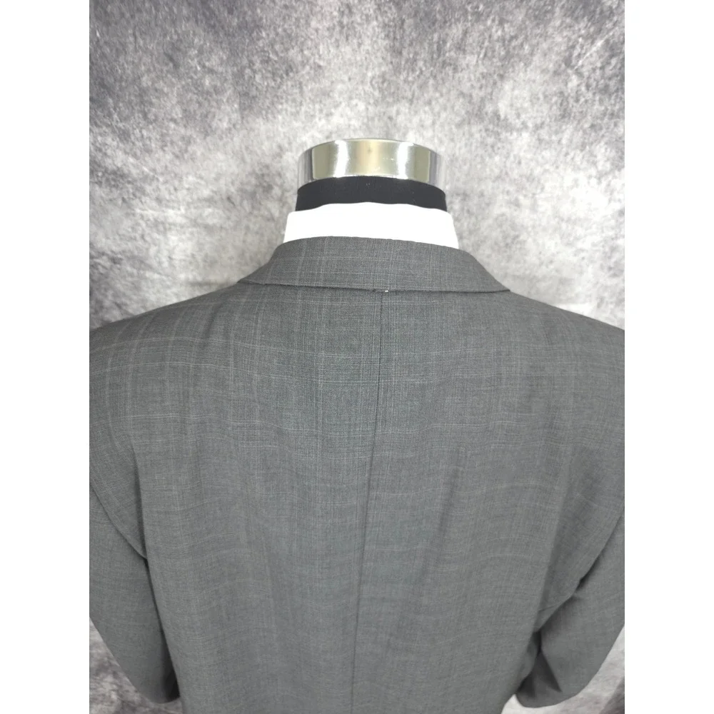 Hickey Freeman Blazer Mens 44 Gray Sports Coat Jacket 2‎ Buttons Single Vent